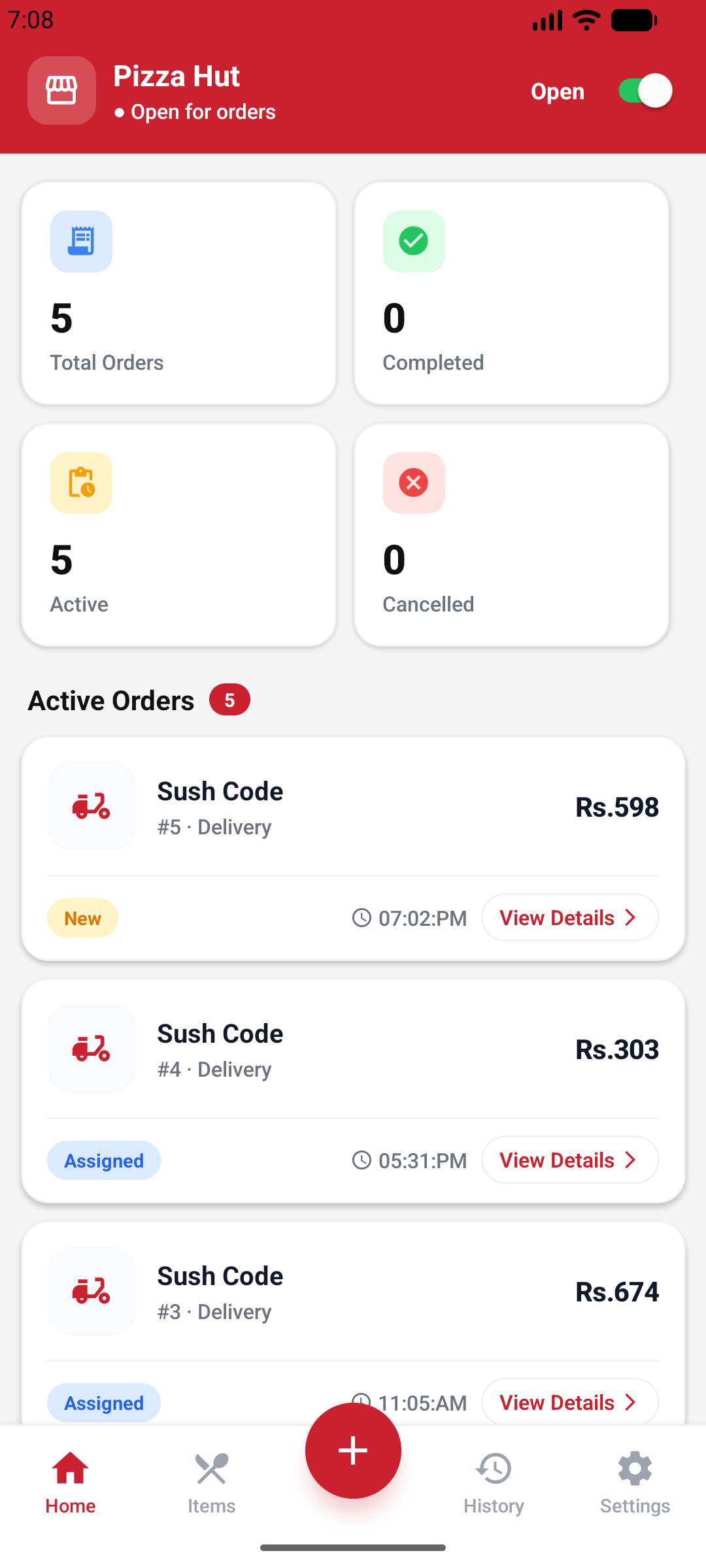 Store Dashboard